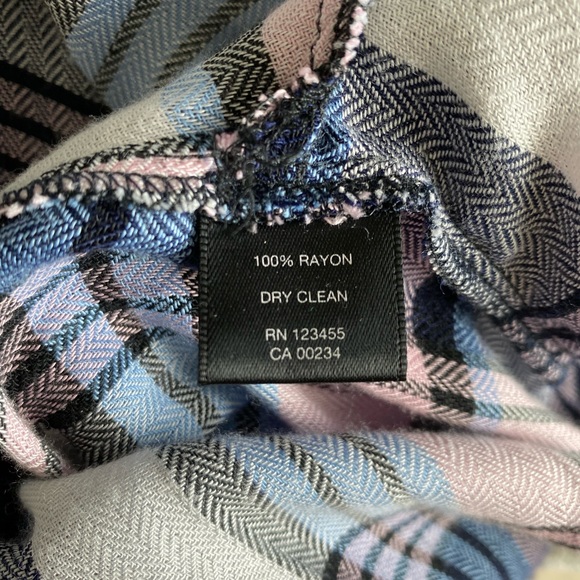 Design Lab Plaid Blouse - Picture 5 of 7